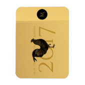 Elegant  Haan Jaar 2017 Groetmagneet Magneet (Verticaal)