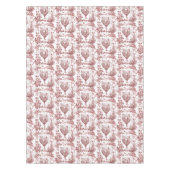 Elegant  haan rode bloemenkap tafelkleed (Voorkant)