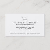 Elegant Haar Stylist Schaar Logo Salon Visitekaartje (Achterkant)