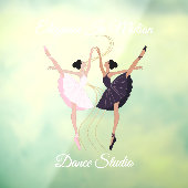 Elegant haar van Dansende Ballerinas Studi aanpass Raamsticker (Vel 3)