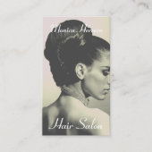 Elegant haarstijl visitekaartje (Voorkant)