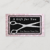 Elegant Haarstylist Cadeaubon Kortingskaartje (Voorkant)