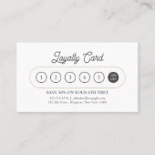 Elegant Haarstylist Script Wit & Biege minimaal Klantenkaartje (Voorkant)