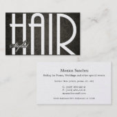 Elegant Hair Damask Stylist Visitekaartjes (Voorkant / Achterkant)