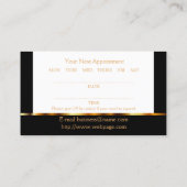 Elegant Hair Salon Benoeming Afsprakenkaartje (Achterkant)