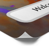  Elegant Hair Salon Custom Name Poster (Hoek)