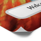  Elegant Hair Salon Custom Name Poster (Hoek)