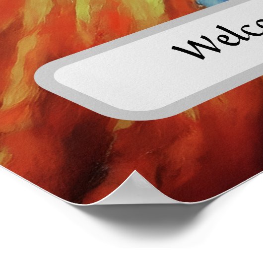  Elegant Hair Salon Custom Name Poster (Hoek)