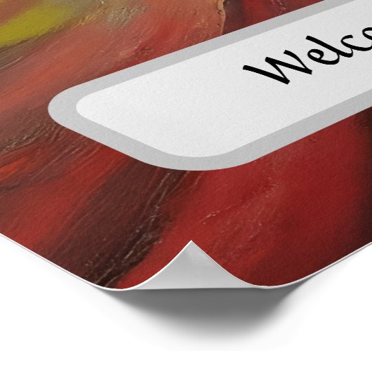  Elegant Hair Salon Custom Name Poster (Hoek)