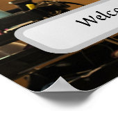  Elegant Hair Salon Custom Name Poster (Hoek)