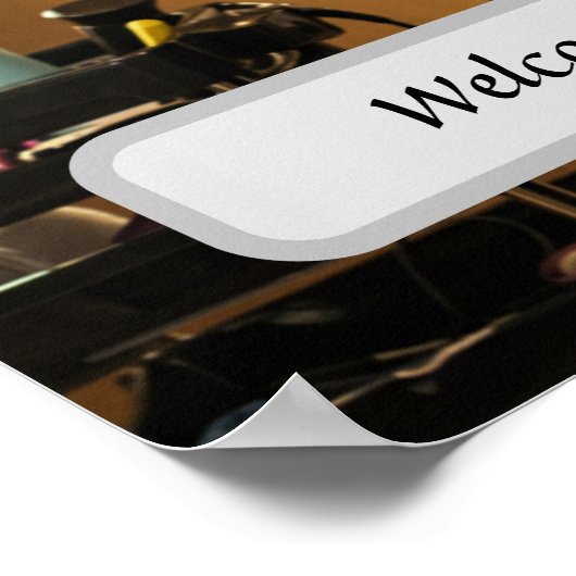  Elegant Hair Salon Custom Name Poster (Hoek)