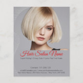 Elegant Hair Salon Flyer –  diensten (Voorkant)