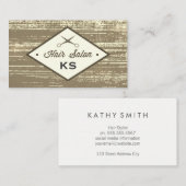 Elegant Hair Salon Label Rustic (Voorkant / Achterkant)