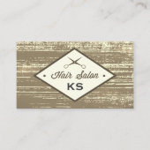 Elegant Hair Salon Label Rustic (Voorkant)