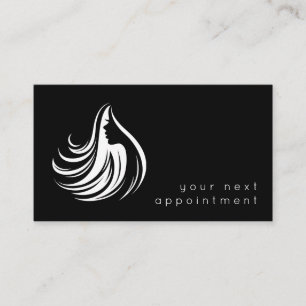 Elegant Hair Salon Logo Benoeming Visitekaartje
