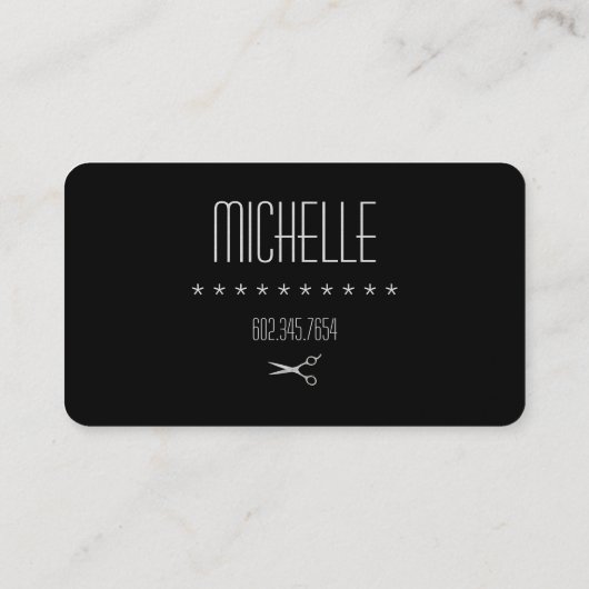 Elegant hair Salon/Stylist - Visitekaartjes (Achterkant)