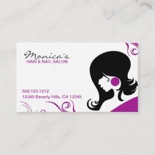 Elegant Hair Salon w/Benoemingsdatum Afsprakenkaartje