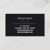 Elegant Hair Style, Hair Stylist, Hair Salon Visitekaartje (Achterkant)