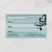 Elegant Hair Stylist Appointkaarten Afsprakenkaartje (Achterkant)