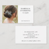 Elegant Hair Stylist Photo Visitekaartje (Voorkant / Achterkant)