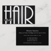 Elegant Hair Stylist Visitekaartjes (Voorkant / Achterkant)