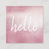 Elegant Hallo EventPlanner Square Visitekaartje (Voorkant)