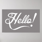 Elegant Hallo Poster (Voorkant)