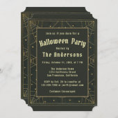 Elegant Halloween Black Gold  kobastrars Kaart (Voorkant / Achterkant)