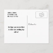 Elegant halloween bruiloft, behalve het date brief aankondigingskaart (Achterkant)