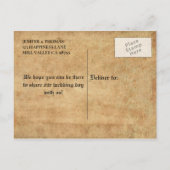 Elegant halloween bruiloft, behalve het date brief aankondigingskaart (Achterkant)