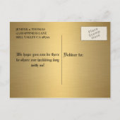 Elegant halloween bruiloft, behalve het date brief aankondigingskaart (Achterkant)