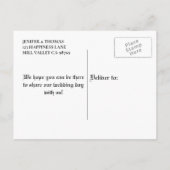 Elegant halloween bruiloft, behalve het date brief aankondigingskaart (Achterkant)