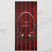 Elegant Halloween bruiloft menu (Achterkant)