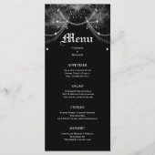 Elegant Halloween bruiloft menu (Voorkant)