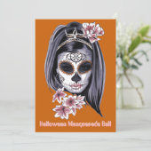 elegant halloween cinco de mayo sugar skull 2 (Staand voorkant)