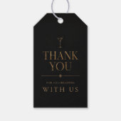 Elegant Halloween Cocktailparty Cadeaulabel (Voorkant)