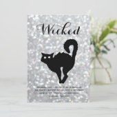 Elegant Halloween Costume Party - Kat Sparkles Kaart (Staand voorkant)