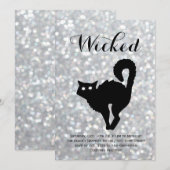 Elegant Halloween Costume Party - Kat Sparkles Kaart (Voorkant / Achterkant)