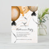 Elegant Halloween-feest  Kaart (Staand voorkant)
