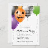 Elegant Halloween-feest Kaart (Voorkant)
