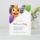 Elegant Halloween-feest Kaart (Staand voorkant)