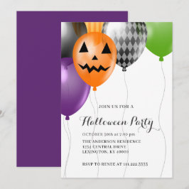 Elegant Halloween-feest  Kaart
