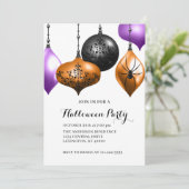 Elegant Halloween-feest  Kaart (Staand voorkant)