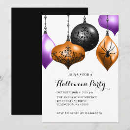 Elegant Halloween-feest  Kaart