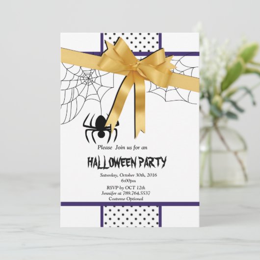 elegant Halloween feest Kaart (Staand voorkant)