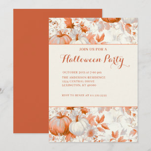 Elegant Halloween-feest Kaart