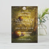 Elegant  Halloween feest | Uitnodiging (Staand voorkant)