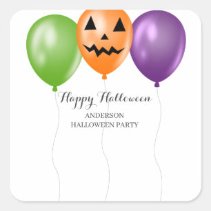 Elegant Halloween-feest Vierkante Sticker