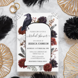 Elegant Halloween Floral Boho Vrijgezellenfeest Kaart