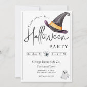 Elegant Halloween Invitation for Company Office Kaart (Voorkant)